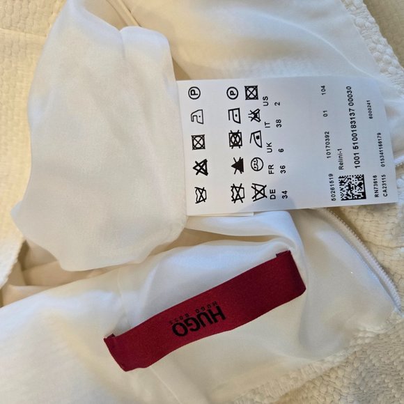 White Hugo Boss Skirt: Relini-1 - Size 2 - Picture 3 of 3